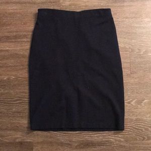 Navy blue pencil skirt